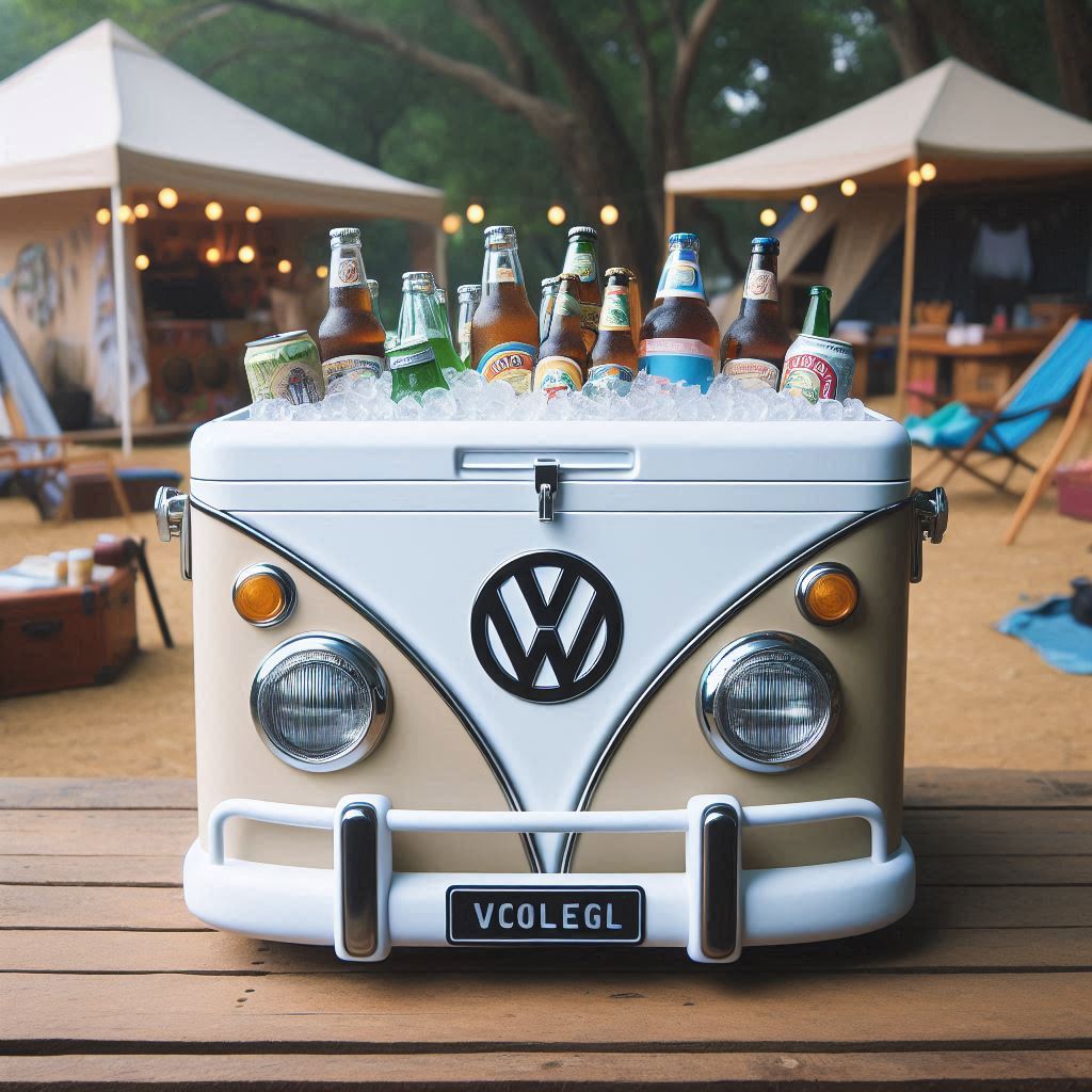 Durable Construction Built to last, the Volkswagen Shape Ice Cooler