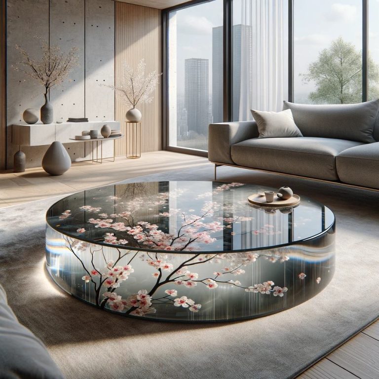 Preserving Nature's Beauty The Epoxy Flower Coffee Table