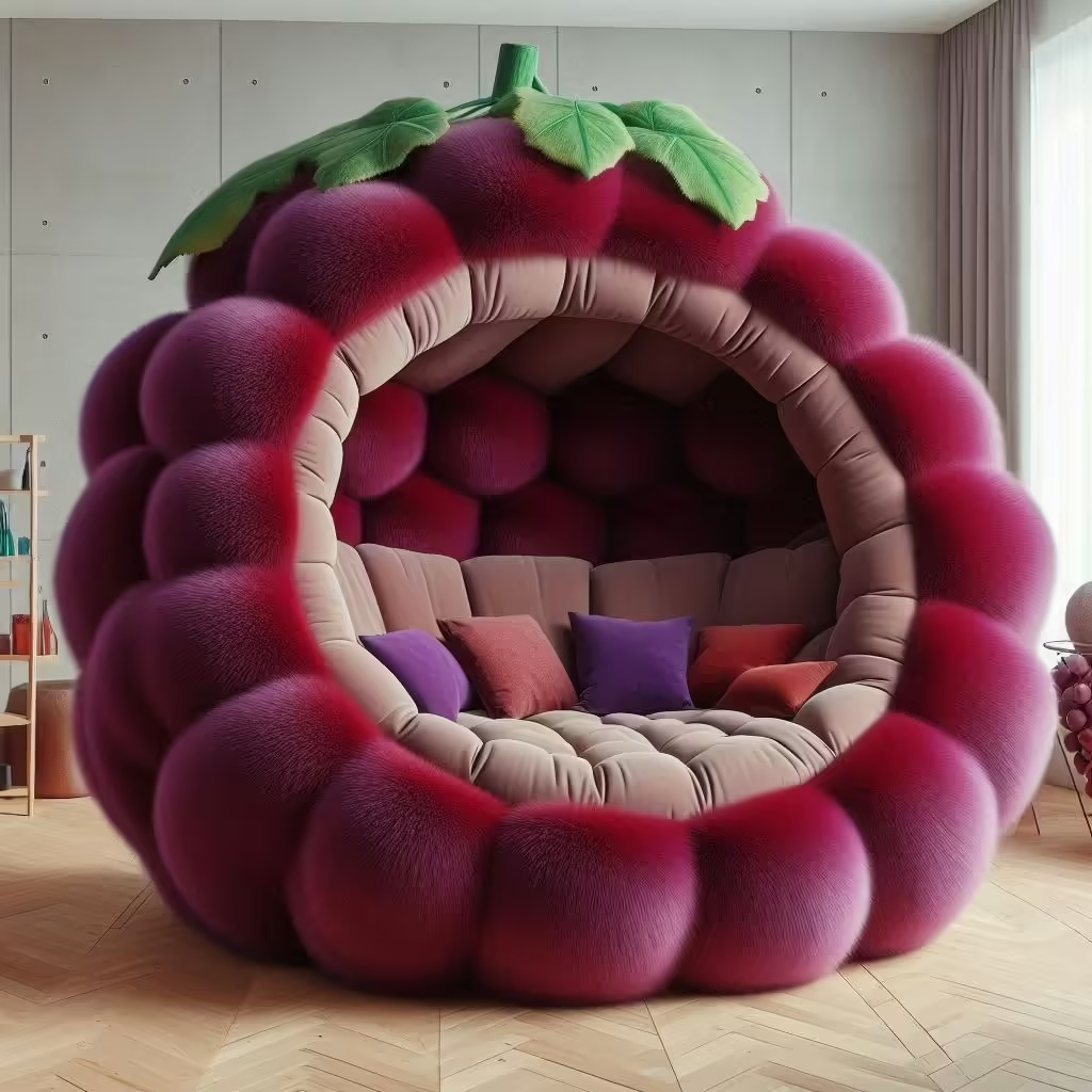 The Unique Appeal of Giant Fruit-Shaped Loungers