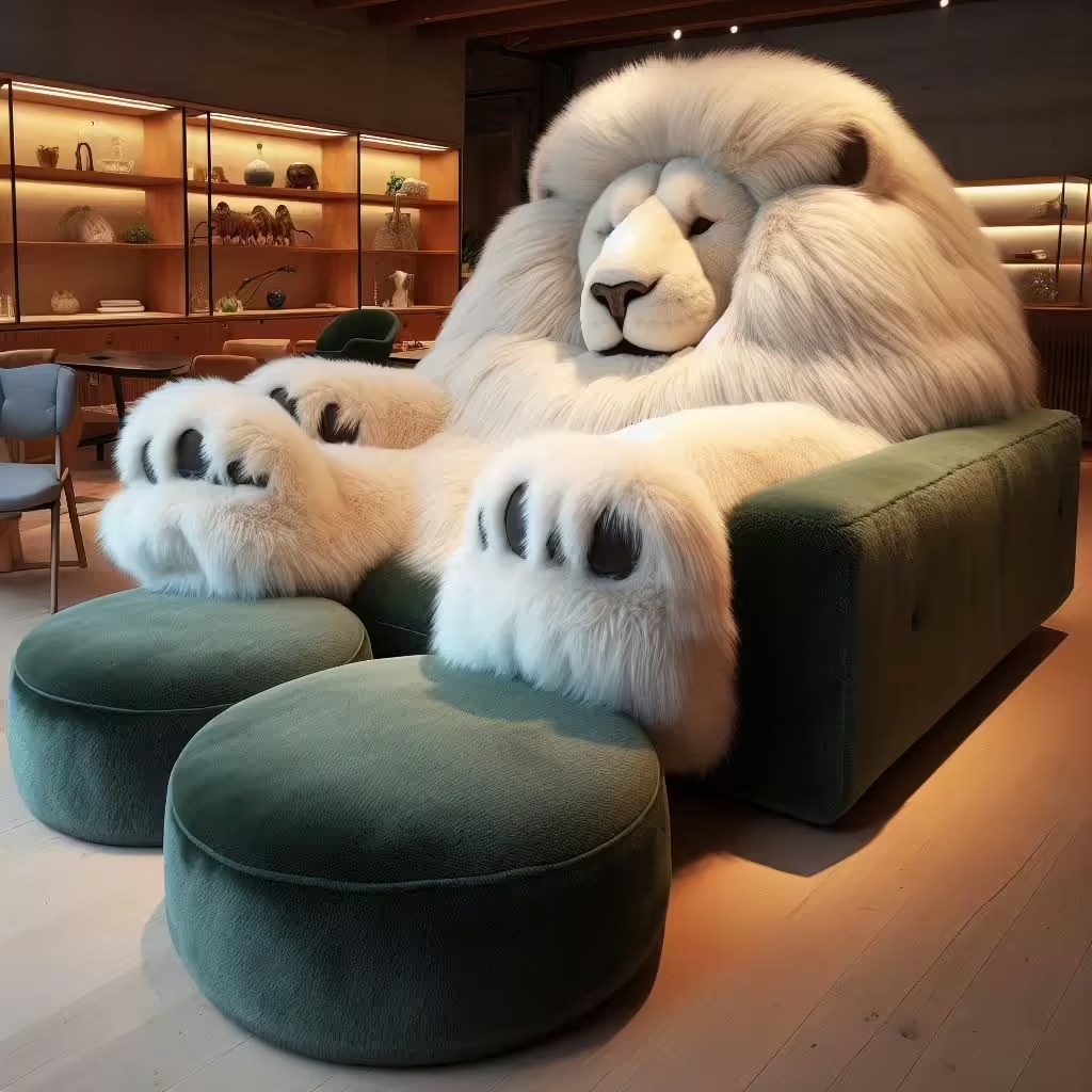 Giant Lion Loungers: A Majestic Blend of Comfort and Art