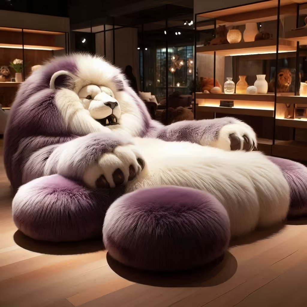 The Unique Charm of Giant Lion Loungers