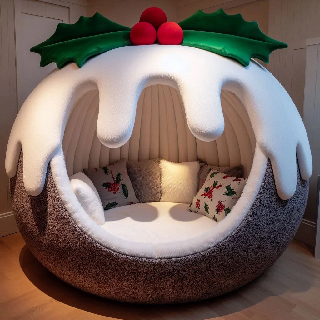 Design Features of Giant Christmas Pudding Loungers