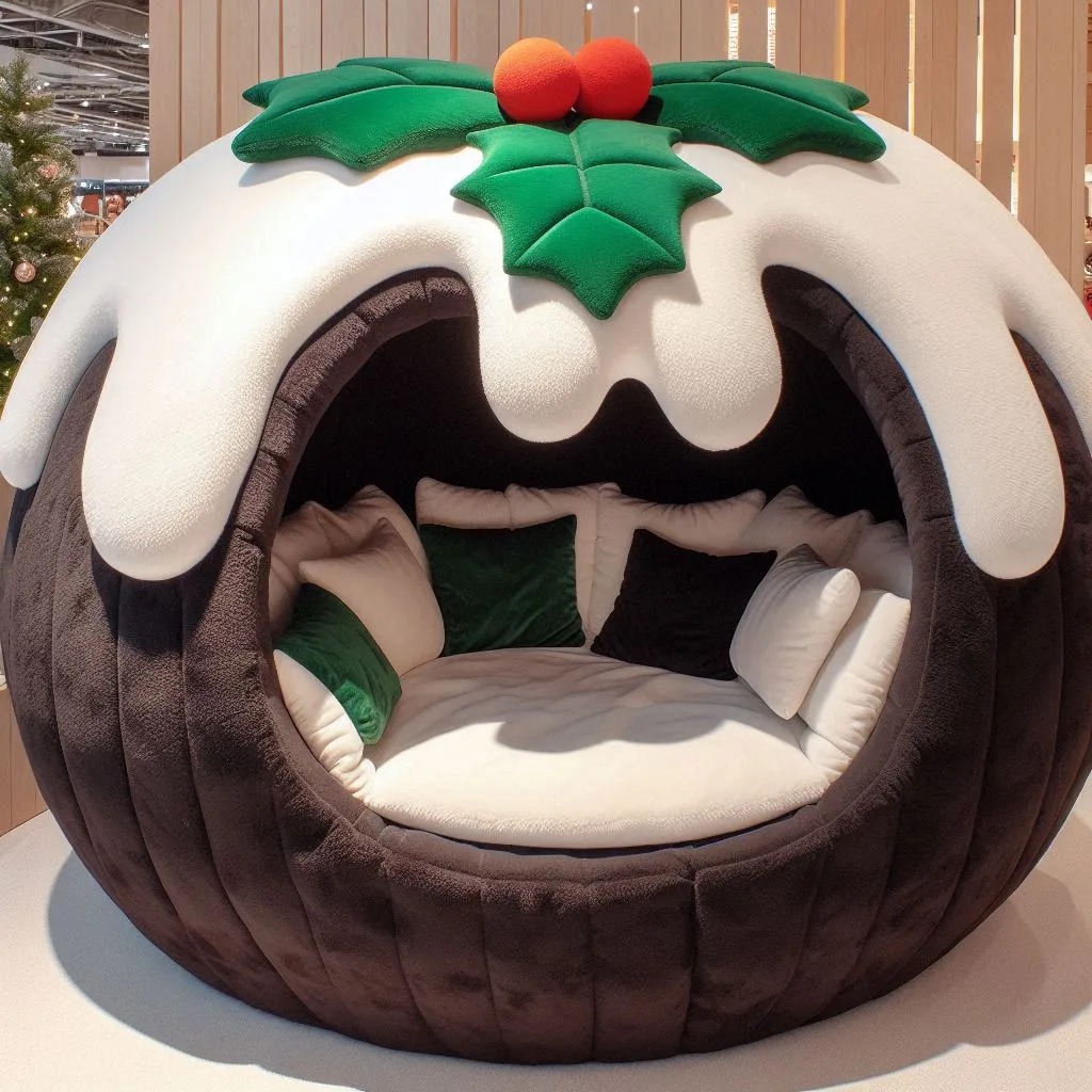 Who Will Love the Giant Christmas Pudding Lounger?