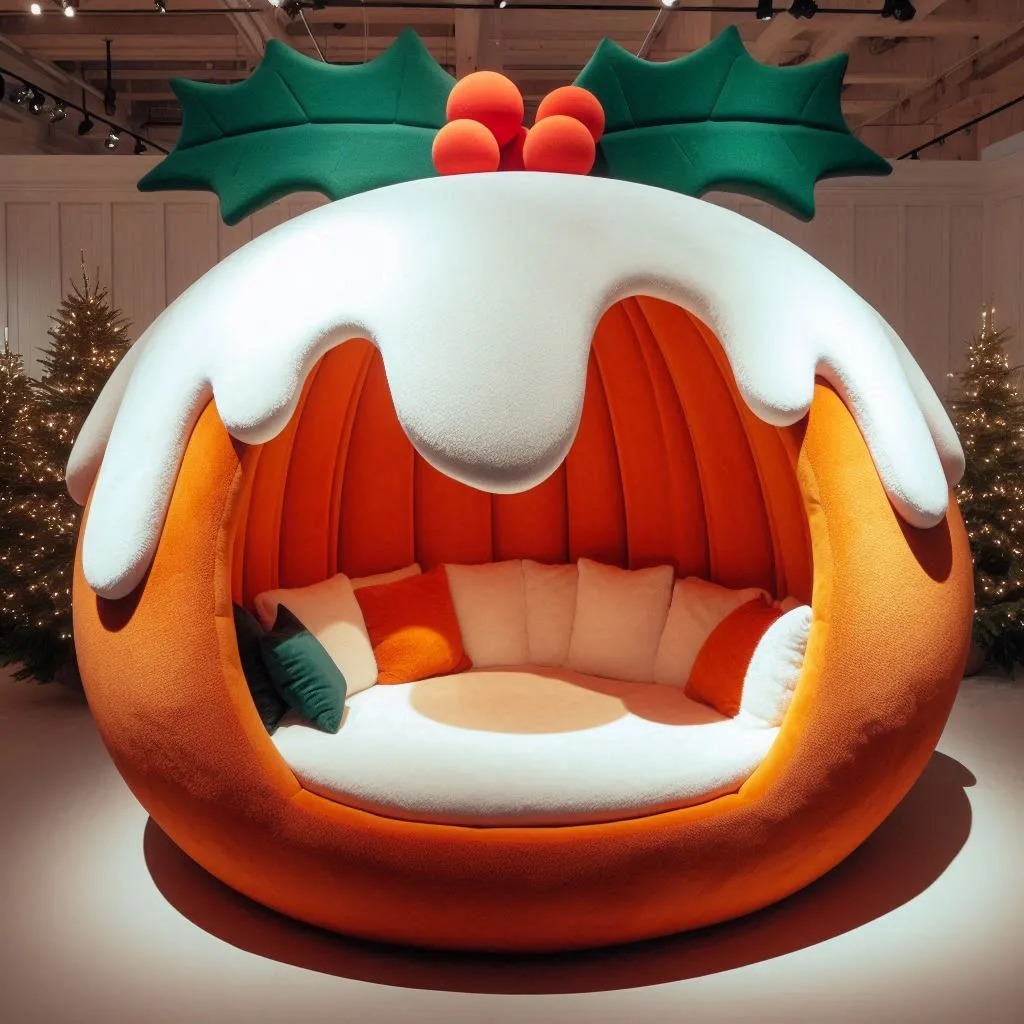 Giant Christmas Pudding Loungers: A Festive Fusion of Comfort and Creativity