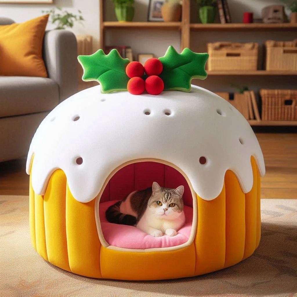 What Makes the Giant Christmas Pudding Pet Bed Unique?