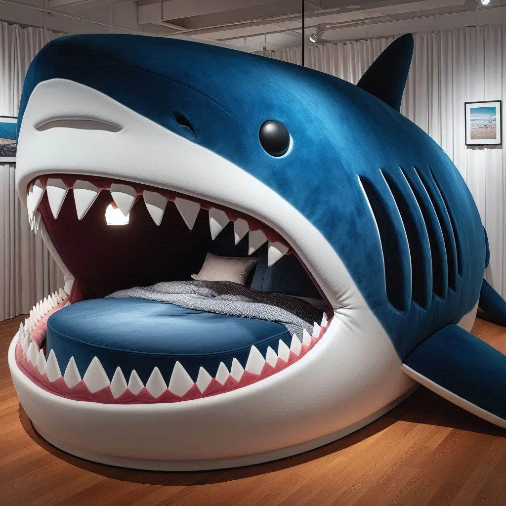 The Shark-Shaped Bed: A Bold, Fun, and Innovative Design for Unique Bedrooms