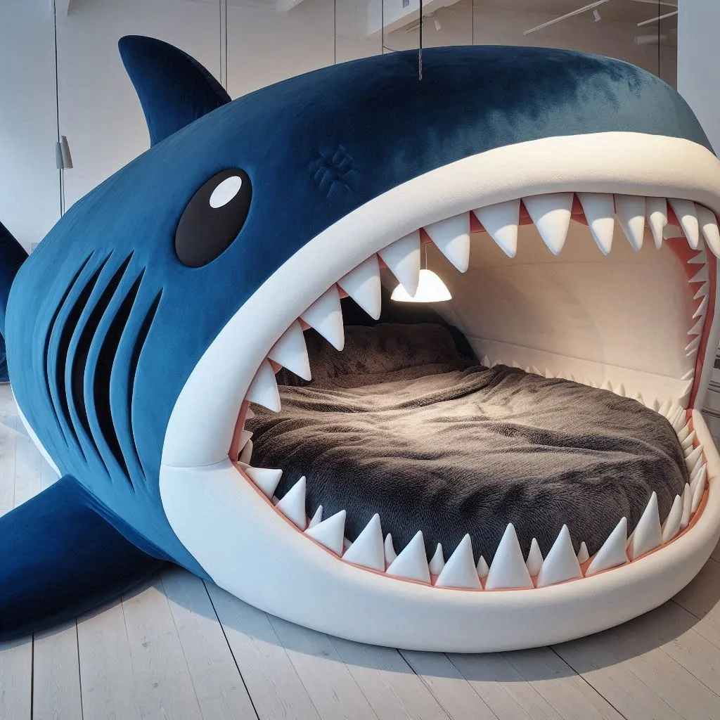 The Shark-Shaped Bed: A Bold, Fun, and Innovative Design for Unique Bedrooms