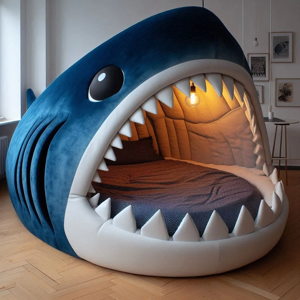 The Inspiration Behind the Shark-Shaped Bed