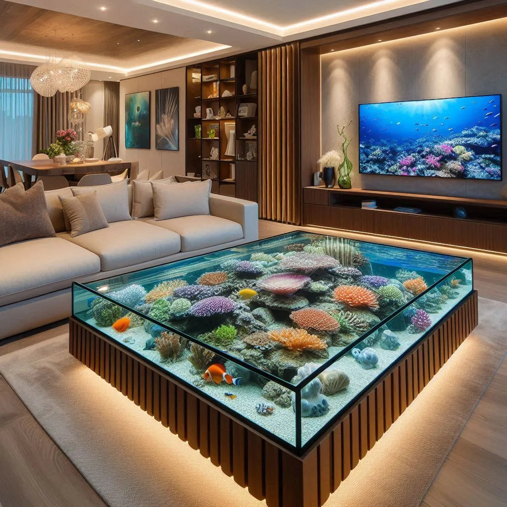 Key Features of Aquarium Coffee Tables