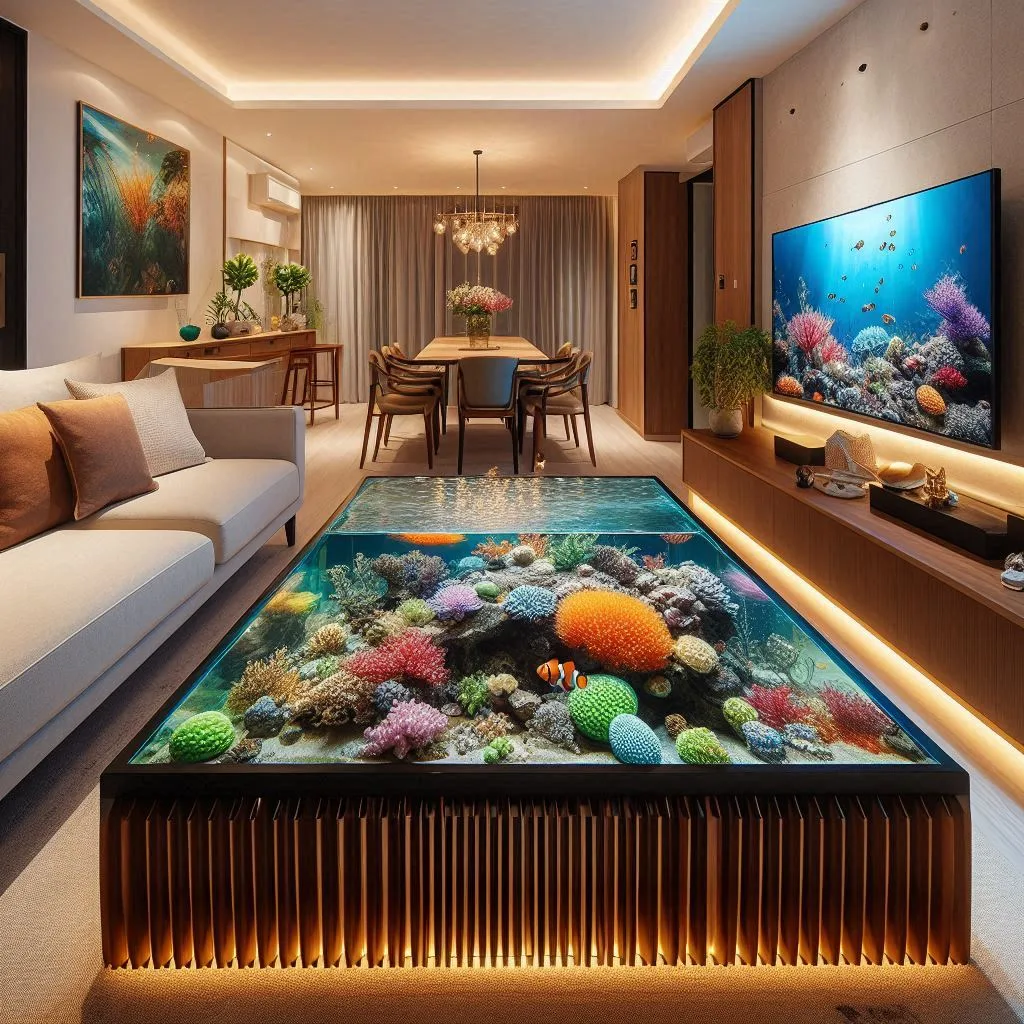 The Concept Behind Aquarium Coffee Tables