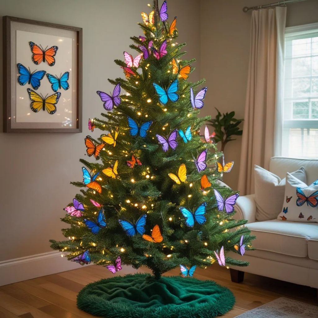 The Butterfly Christmas Tree: A Whimsical Fusion of Elegance and Festive Charm