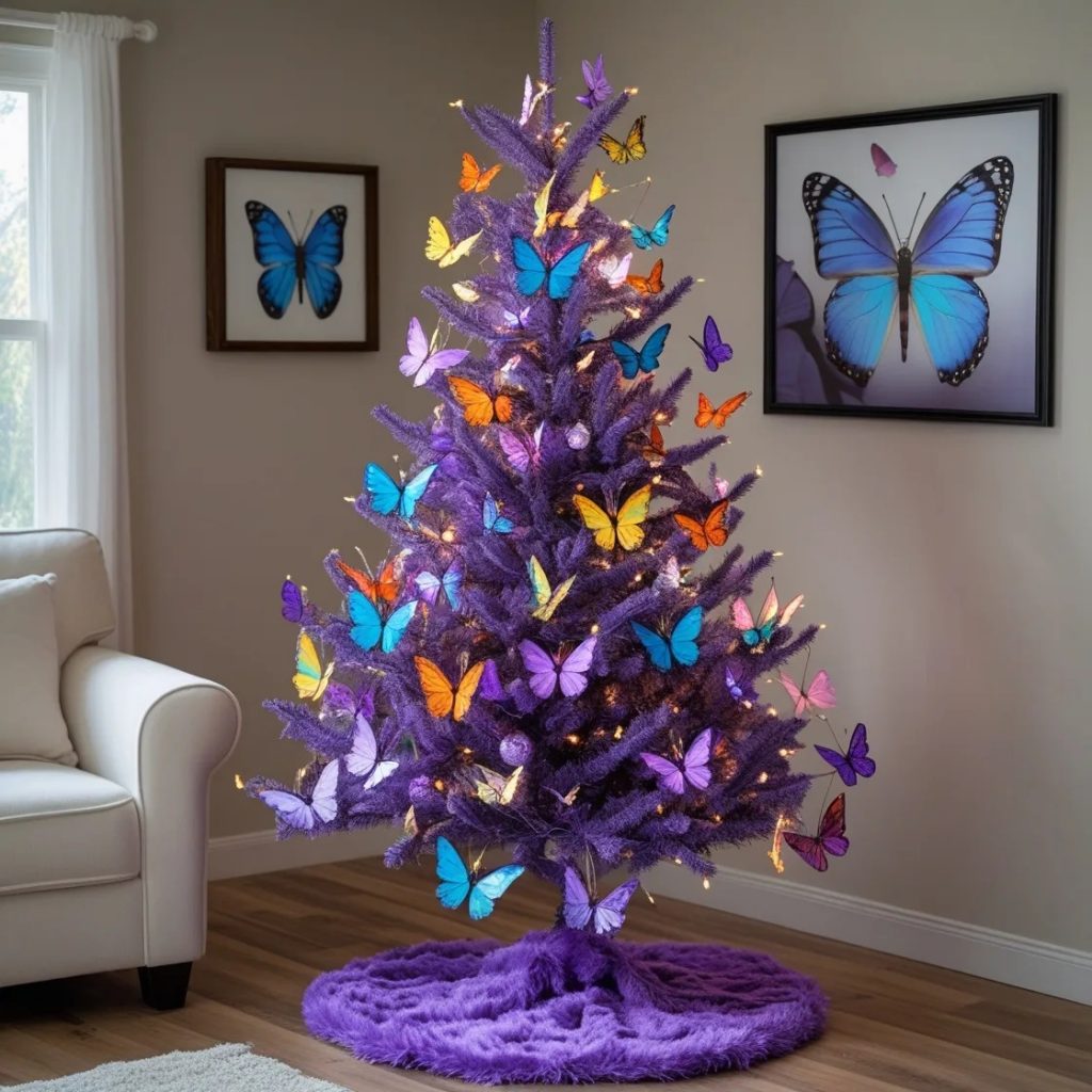 Enhancing the Butterfly Christmas Tree