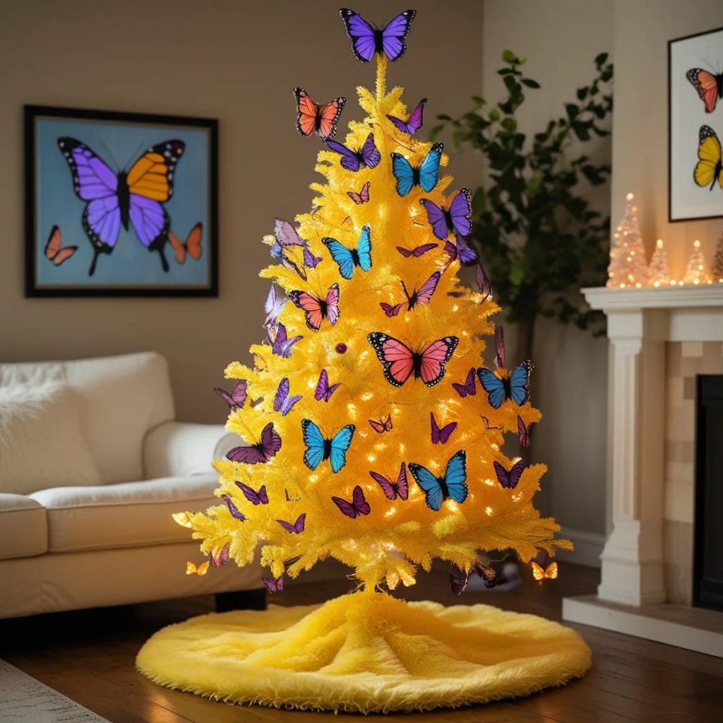 Design Inspirations for Butterfly Christmas Trees