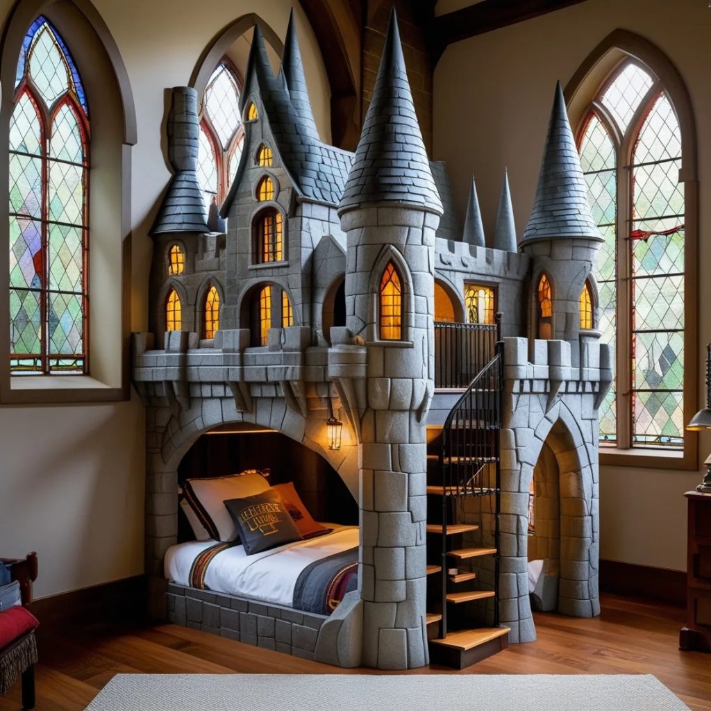 Discover the Magic: The Enchanting World of Hogwarts-Shaped Bunk Beds