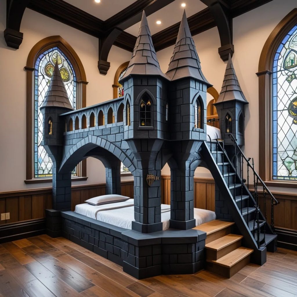 The Making of a Hogwarts-Shaped Bunk Bed