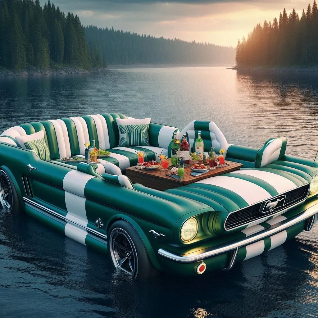 Innovative Features of the Mustang-Shaped Lounge Boat