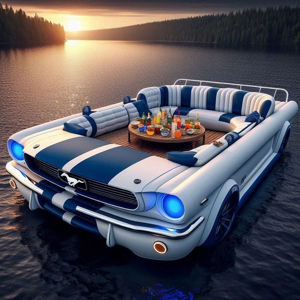 Why the Mustang-Shaped Lounge Boat Stands Out