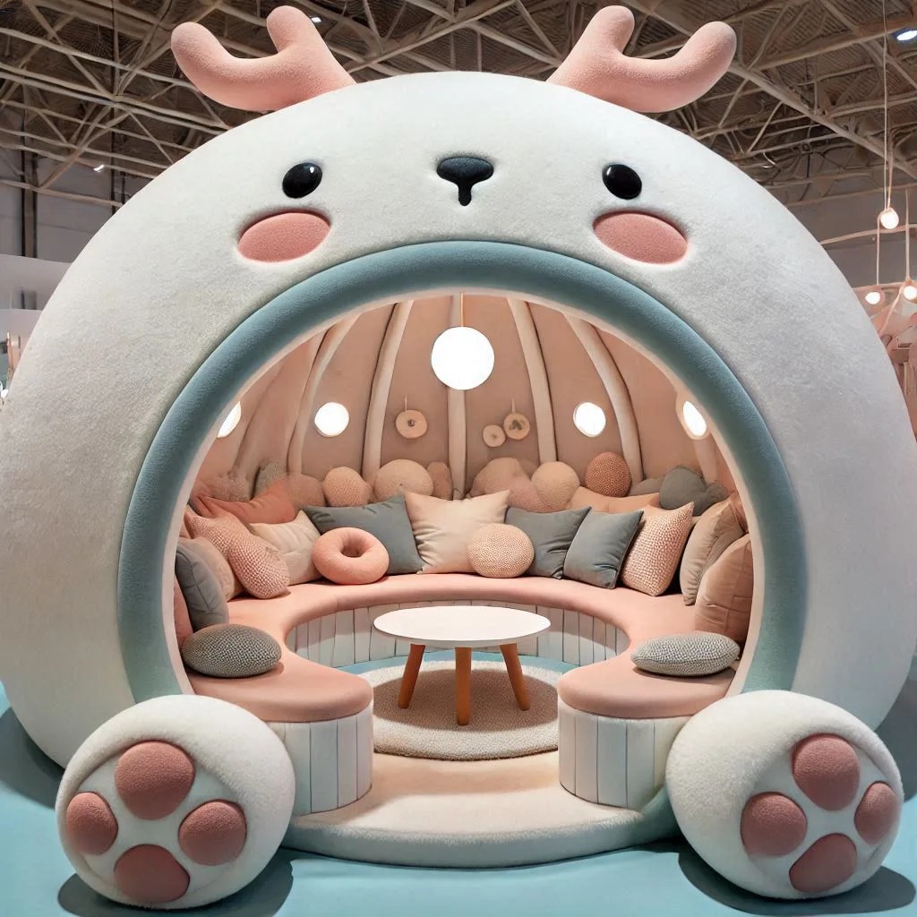 Reindeer-Shaped Lounge Pod: A Unique Fusion of Creativity and Comfort