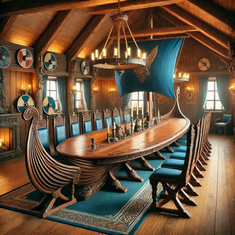Viking Ship Dining Table: A Unique Blend of Heritage and Creativity