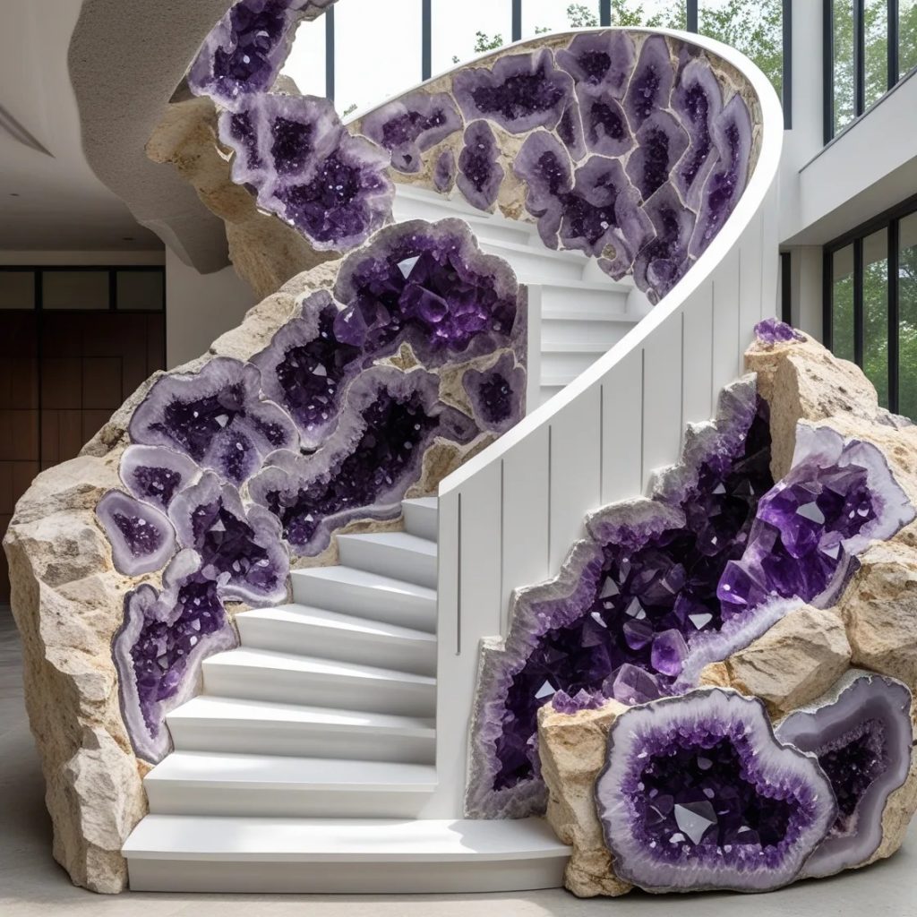 What is an Amethyst Geode Staircase?