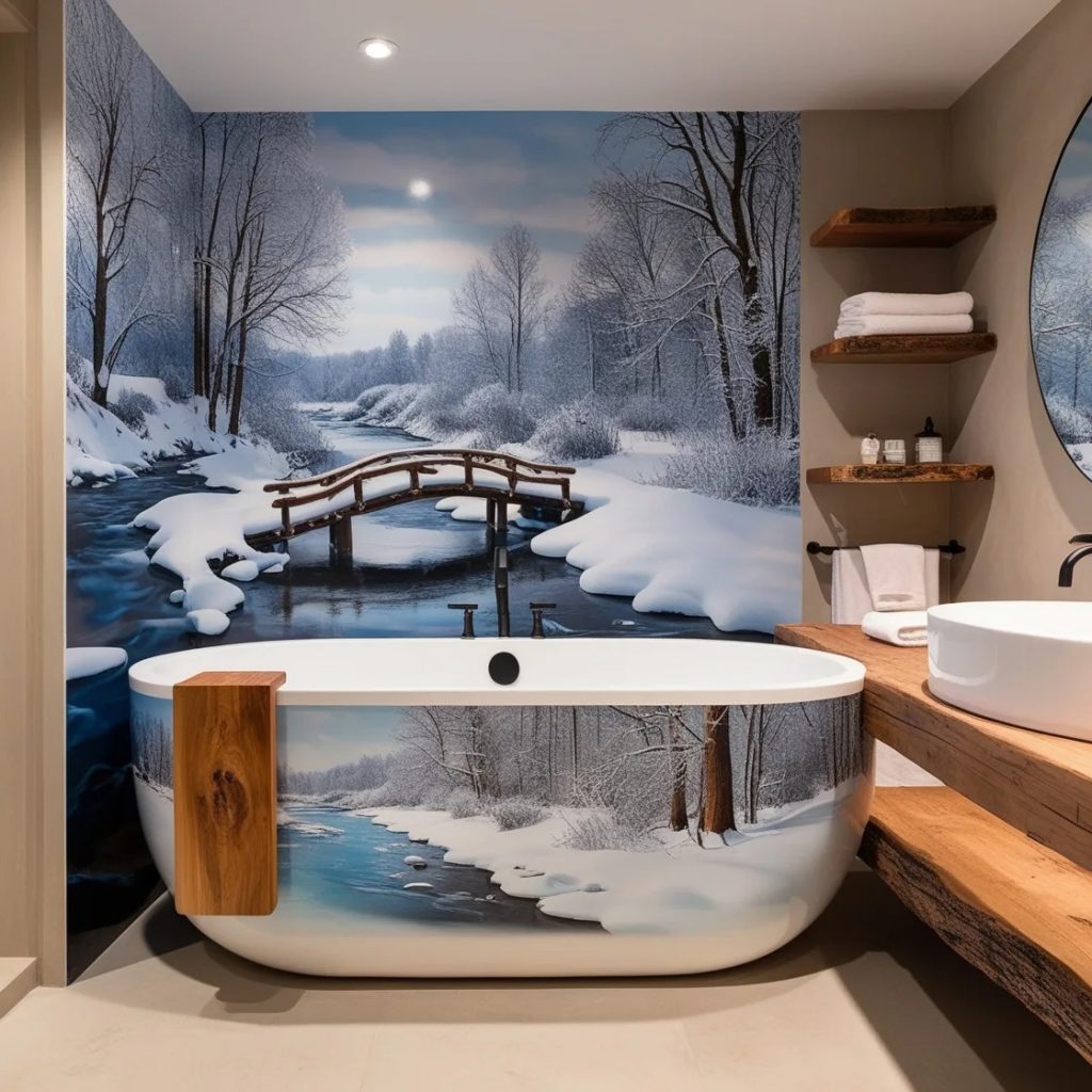 The Inspiration Behind the Arctic-Themed Bathtub