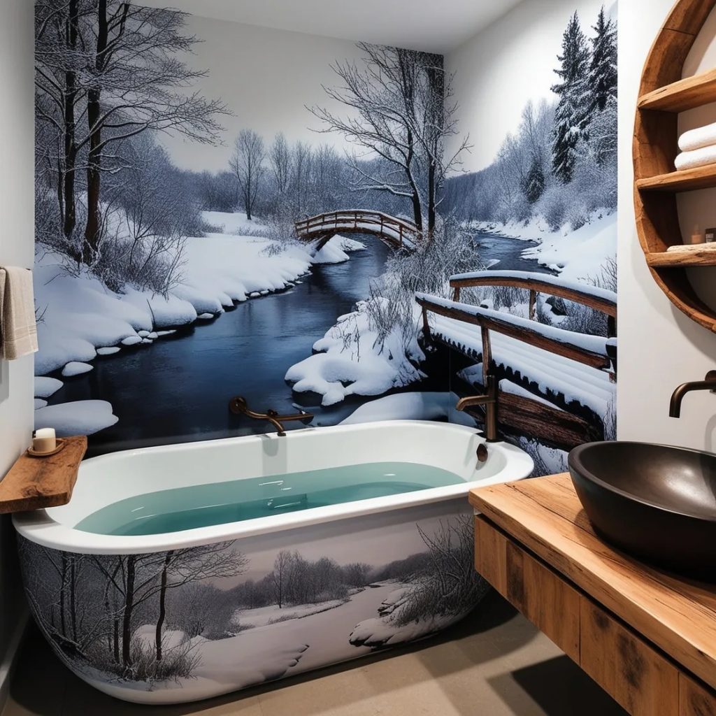 Dive Into Luxury: The Allure of the Arctic-Themed Bathtub