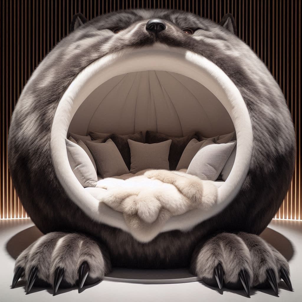 Customization Options for the Giant Wolf Lounging Pod