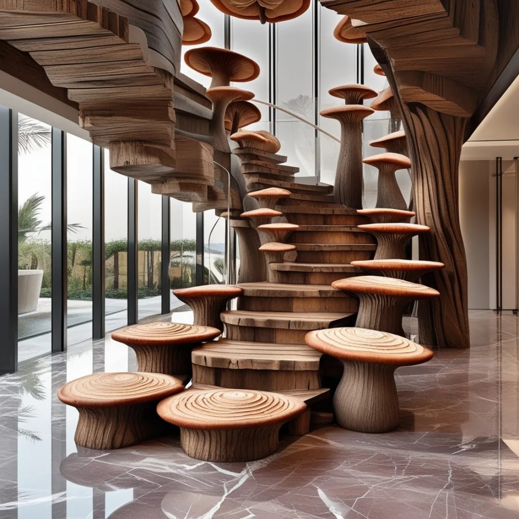 Why Choose a Wooden Mushroom Staircase?