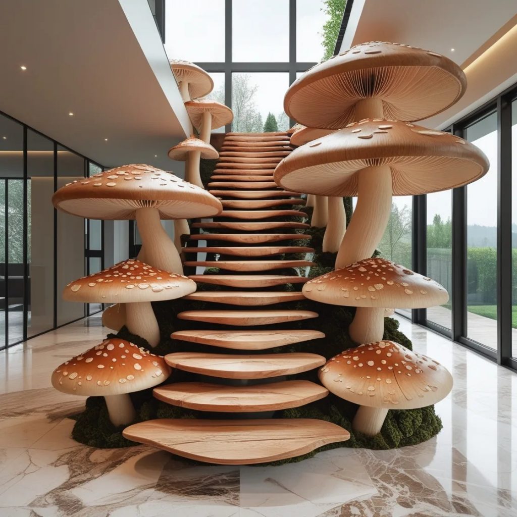 Applications of the Wooden Mushroom Staircase