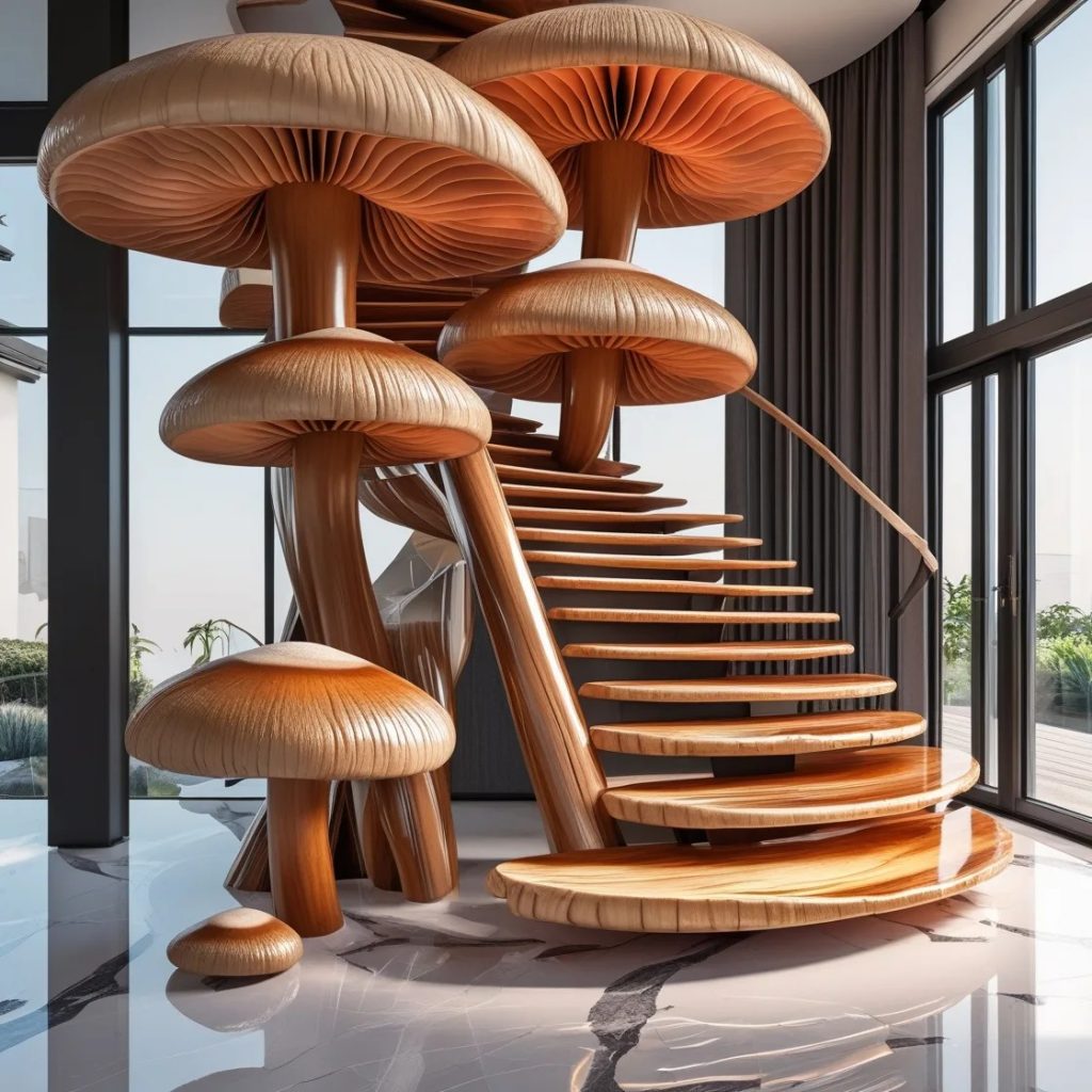 Designing Your Wooden Mushroom Staircase