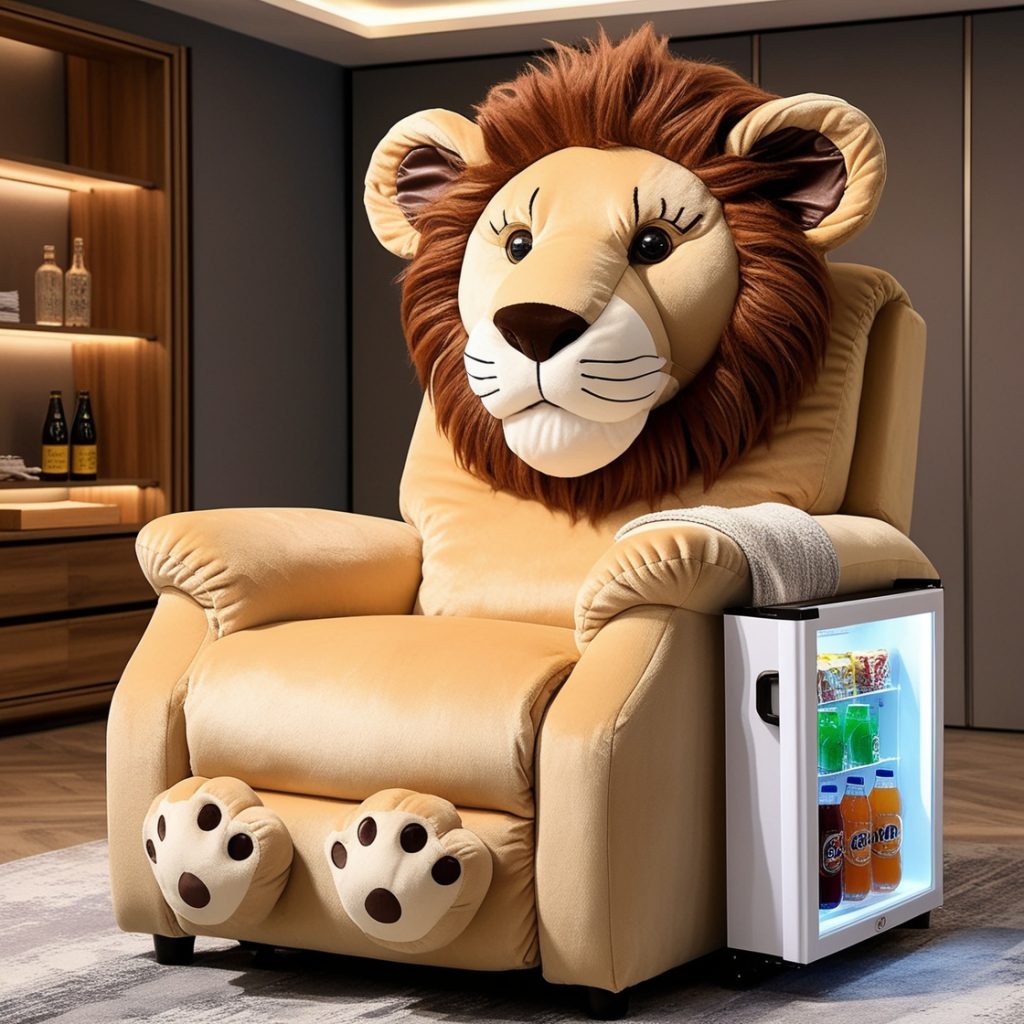 Animal Recliners with Mini Fridges: A Fusion of Whimsy and Practicality