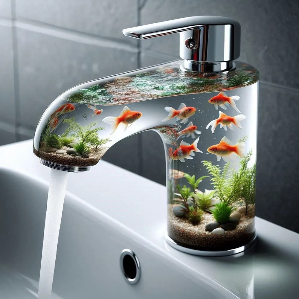 Aquarium-Inspired Faucets: Transforming Water Flow into Art