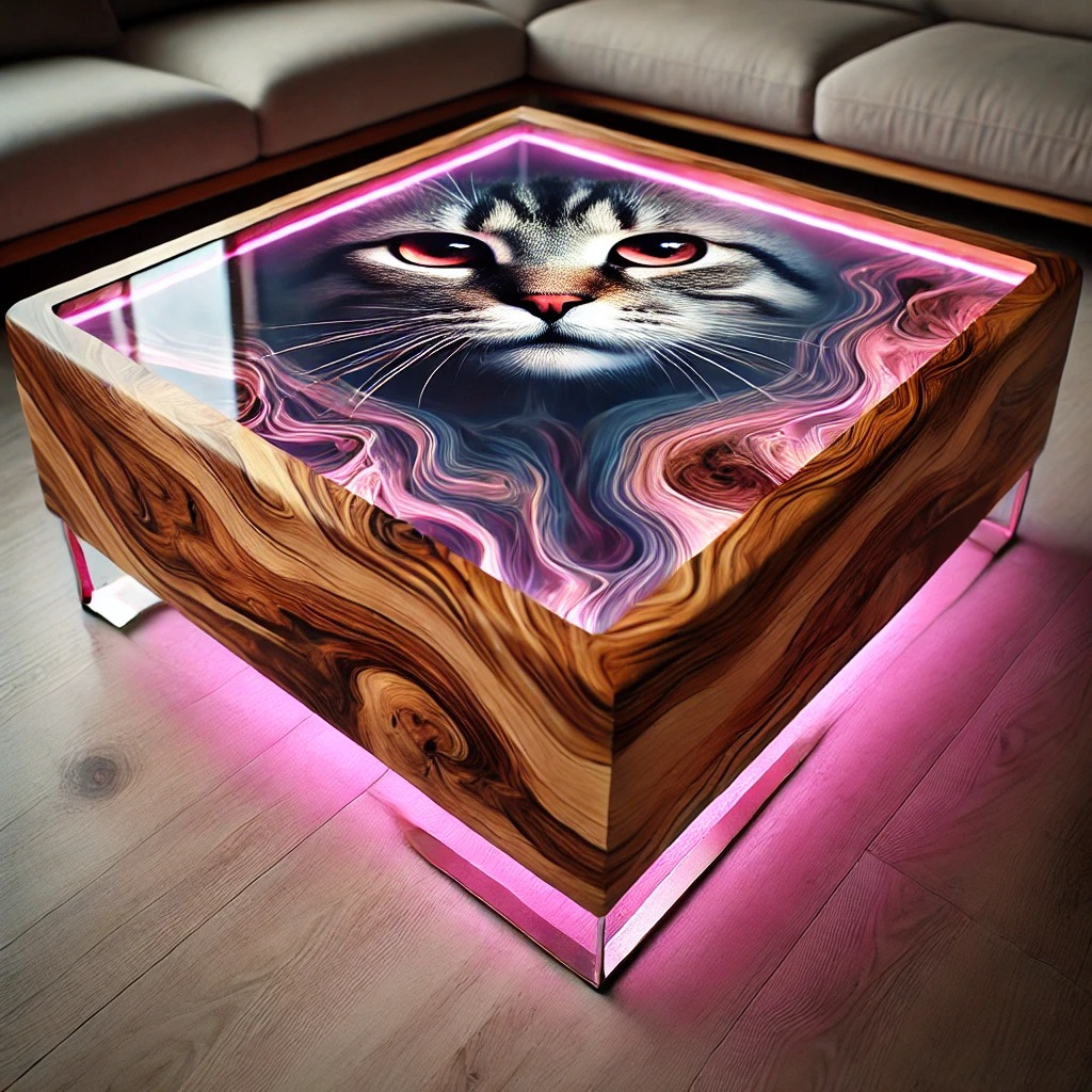 Where to Find a Cat Epoxy Coffee Table