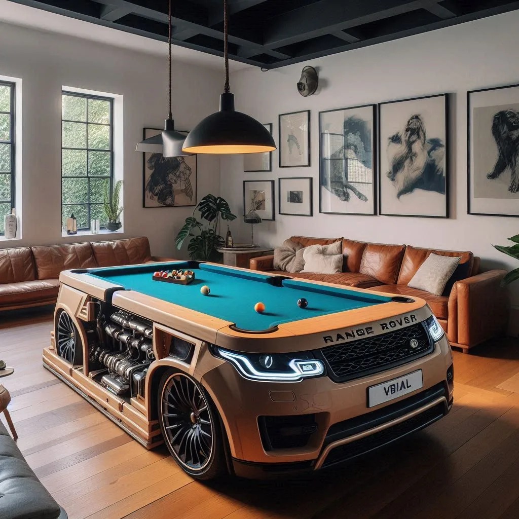 4. Where to Showcase a Range Rover-Shaped Pool Table