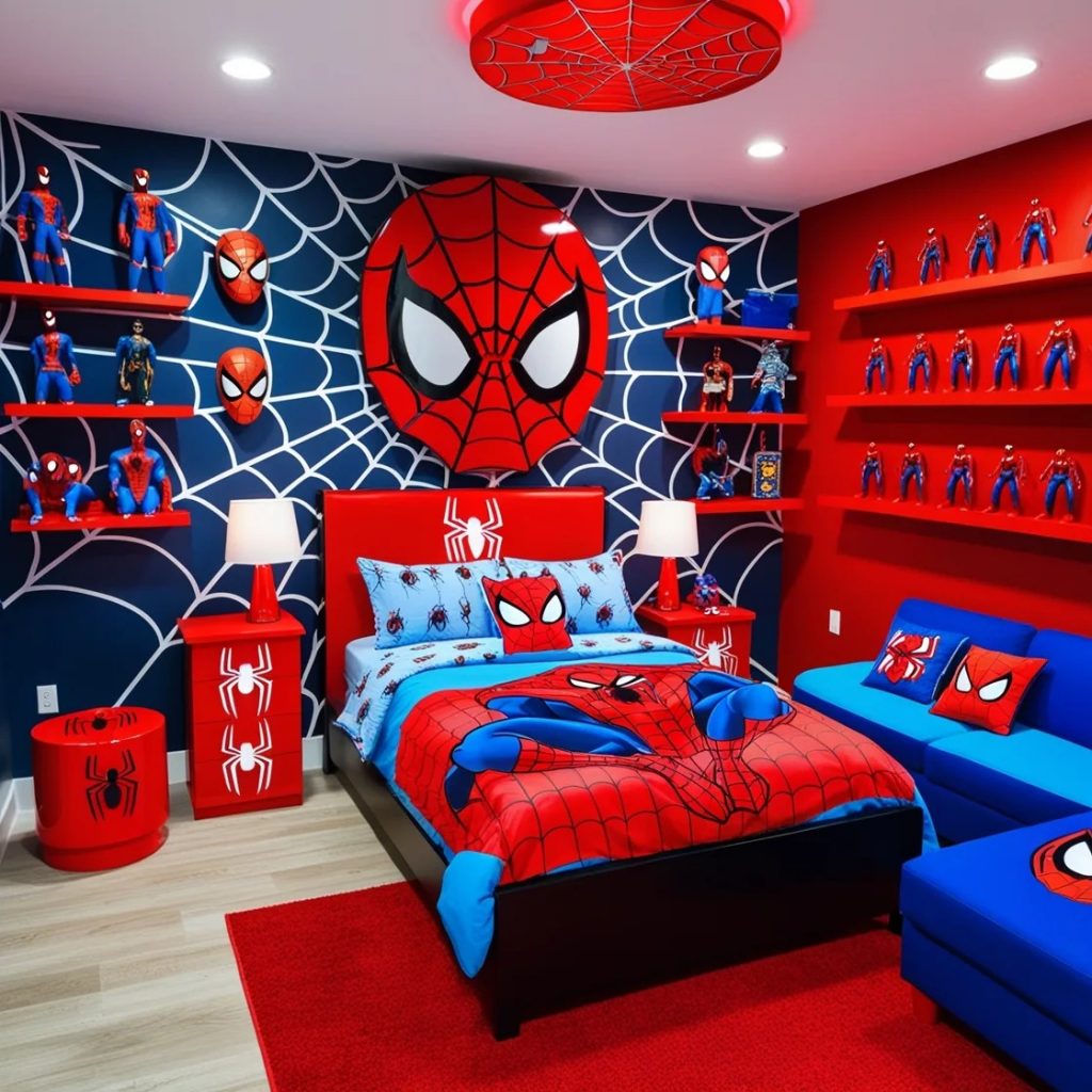 2. Wall Designs: Bringing Spider-Man’s World to Life