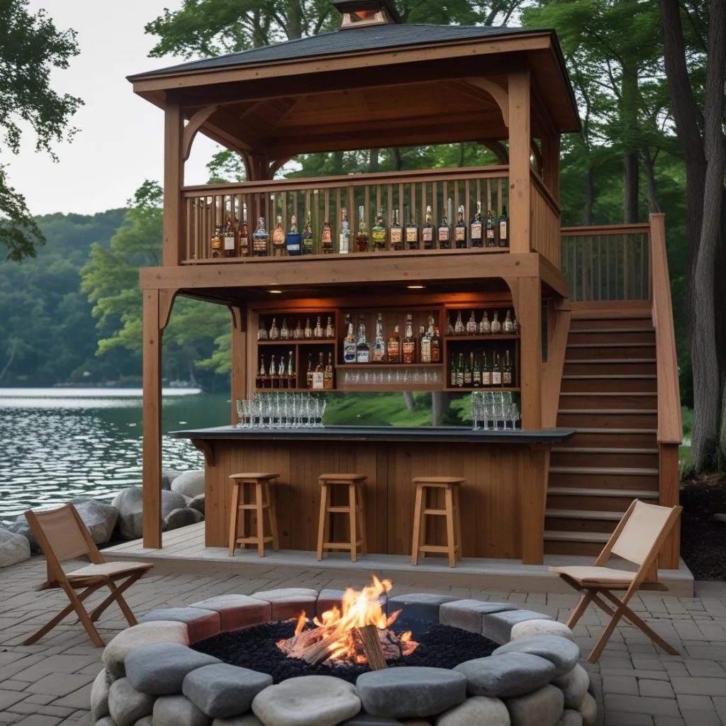 1. Why a Wooden Backyard Bar is the Perfect Addition to Your Home