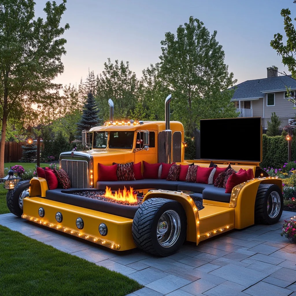 3. Where to Use a Semi Truck Conversation Sofa?