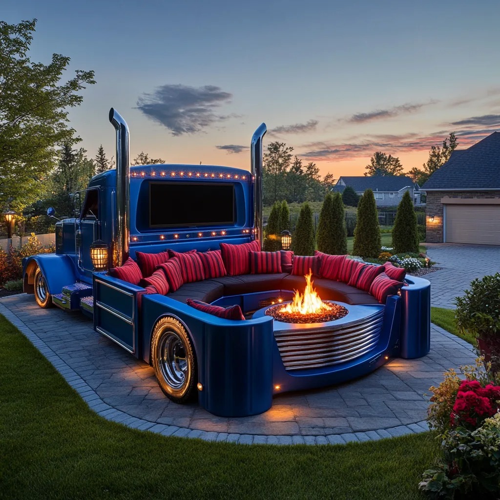 2. The Design and Features of a Semi Truck Conversation Sofa