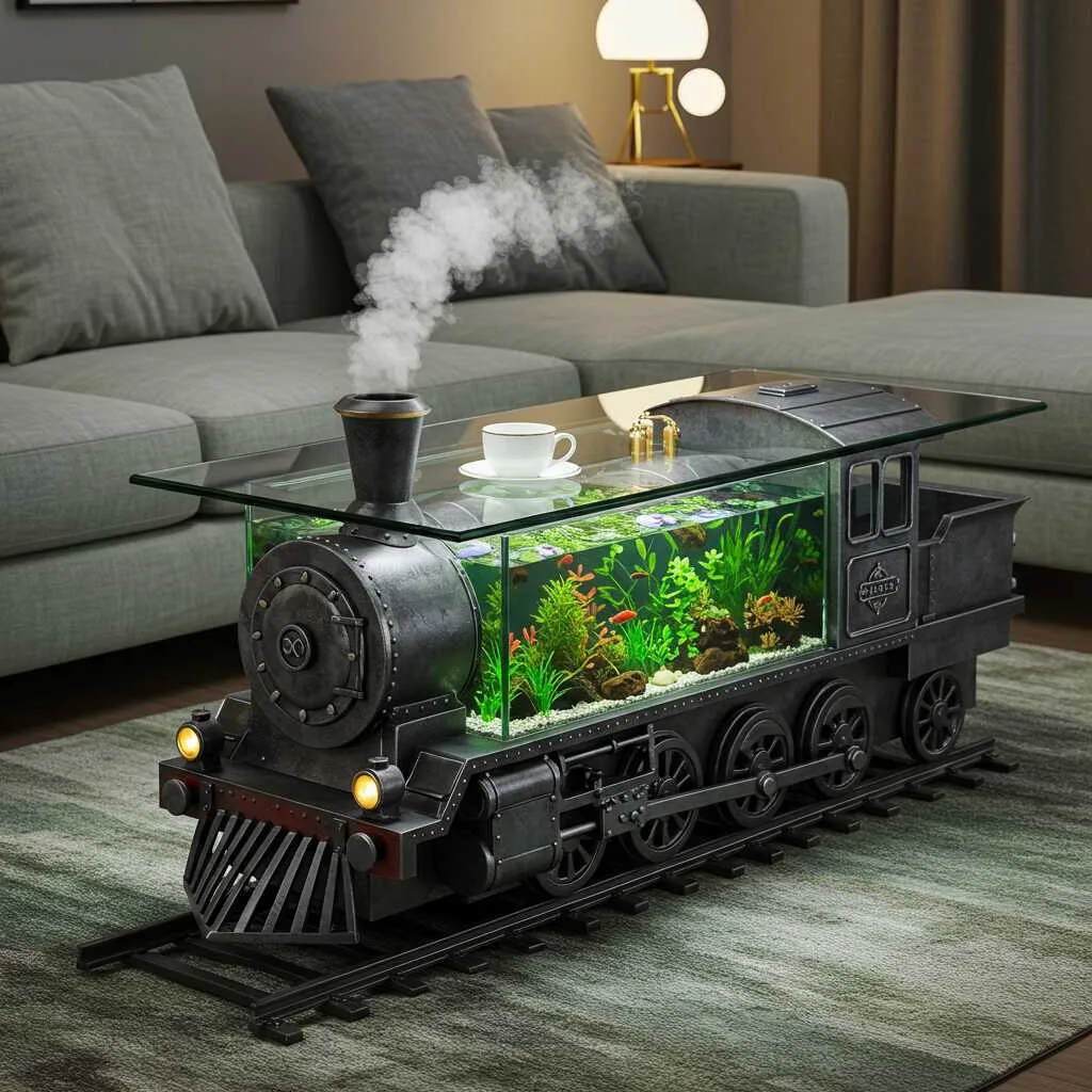 2. Unique Features of Train Shaped Aquarium Coffee Tables