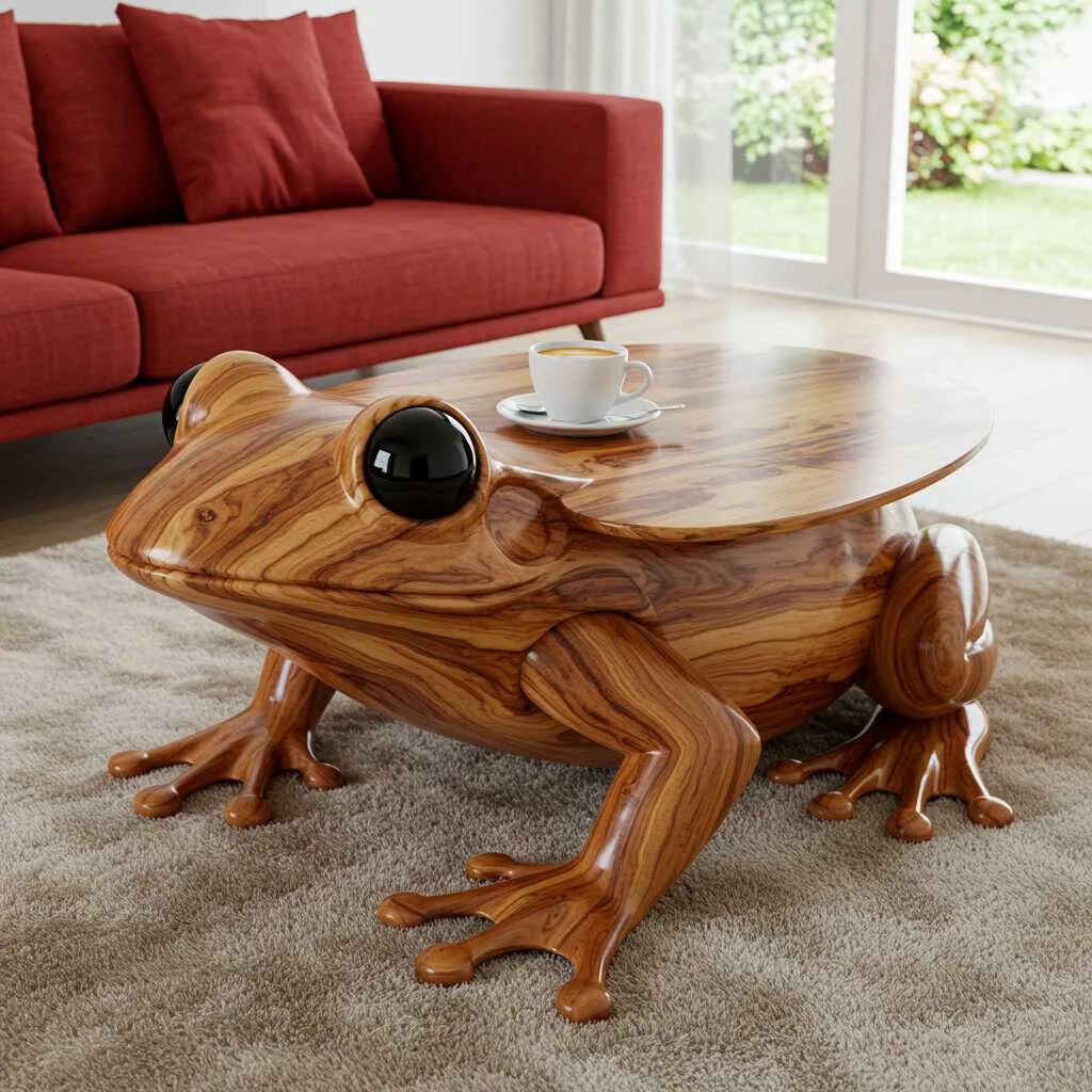 3. How to Style a Wooden Frog Coffee Table in Your Home