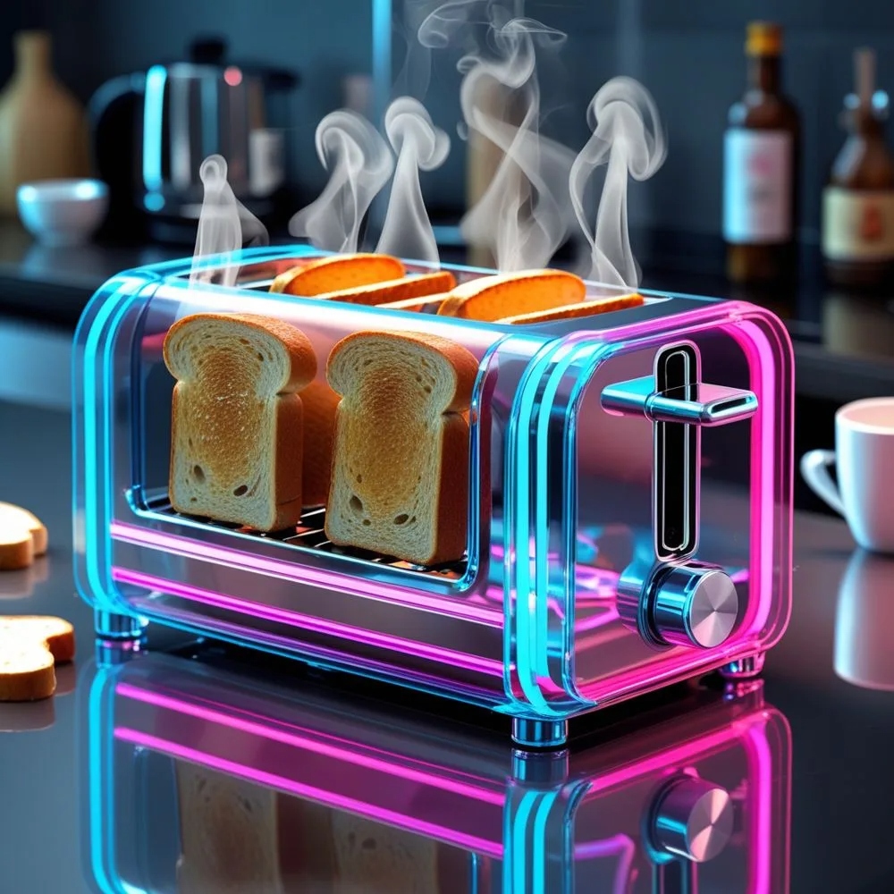 6. How to Incorporate a Neon Glass Toaster into Your Kitchen Design