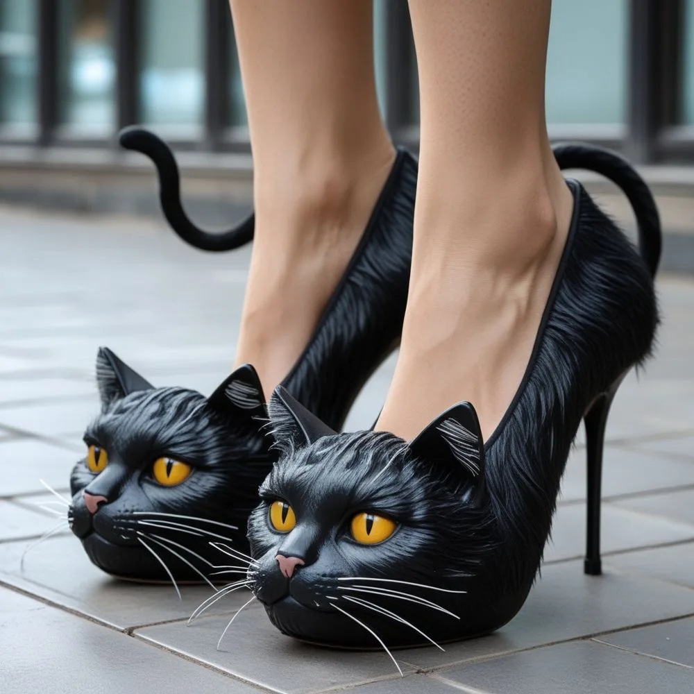 Cat Inspired High Heels: Fashion with a Feline Twist