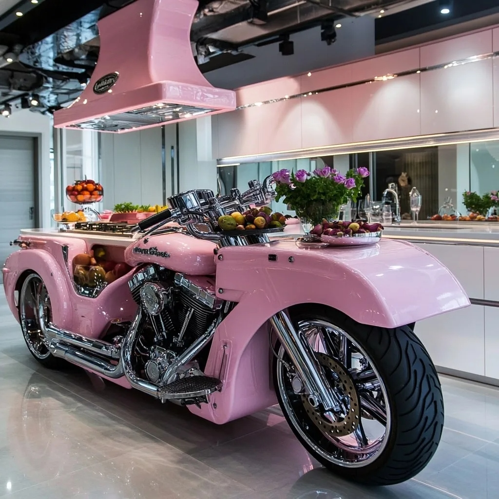 Harley Davidson Kitchen Island: A Bold Statement for Motorcycle Lovers and Kitchen Enthusiasts