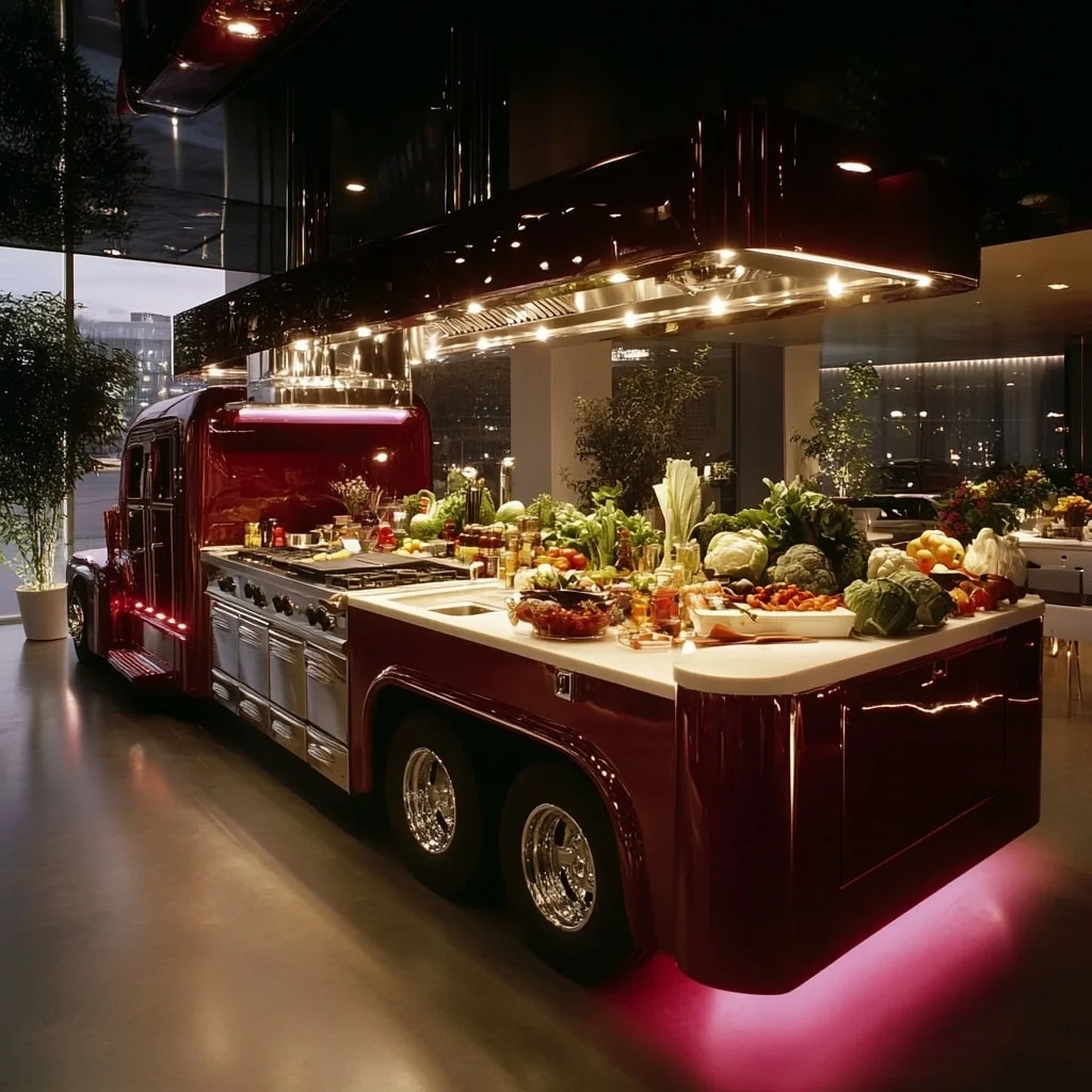 Why Choose a Semi Truck Kitchen Island?
