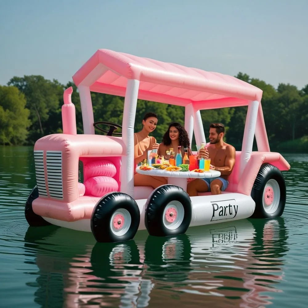 Why This Giant Inflatable Tractor Lake Float Isn't Just Another Ride