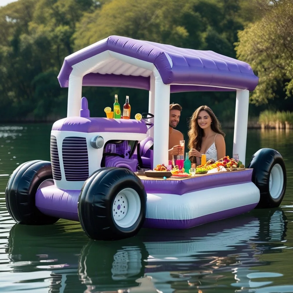Making Memories That Stick, Thanks to the Giant Inflatable Tractor Lake Float: